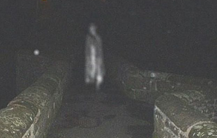 A Photograph Showing an Angel or Soul at the Motorcycle Crash Scene