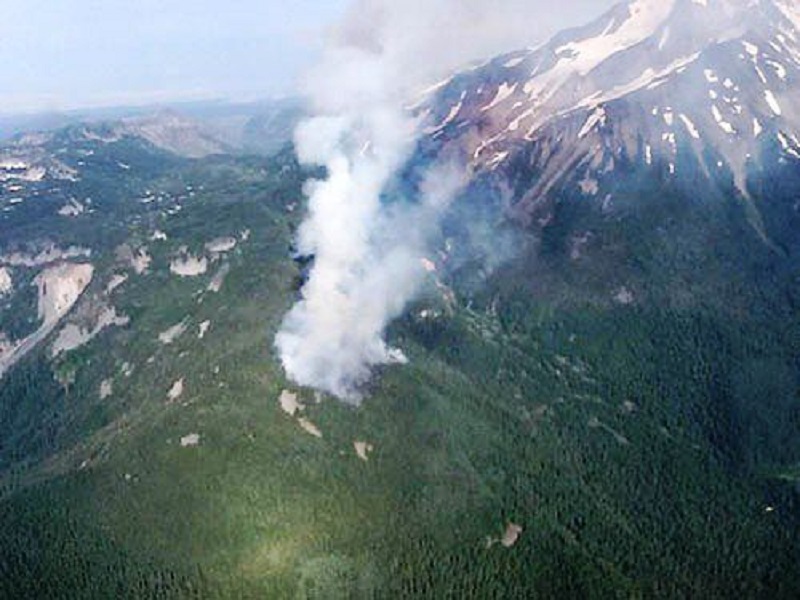 Willamette Valley under Smoke due to Wildfires in British Columbia & Mount Jefferson