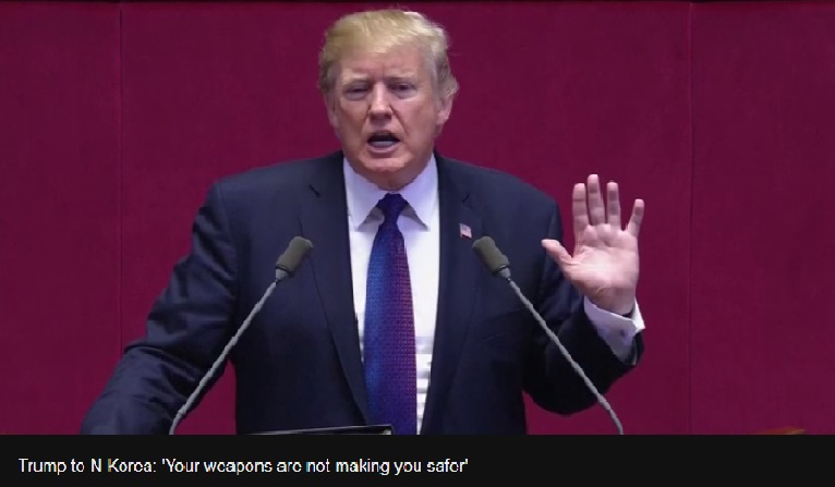 Trump warned North Korea