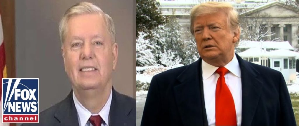 US Senator Lindsey Graham and Trump