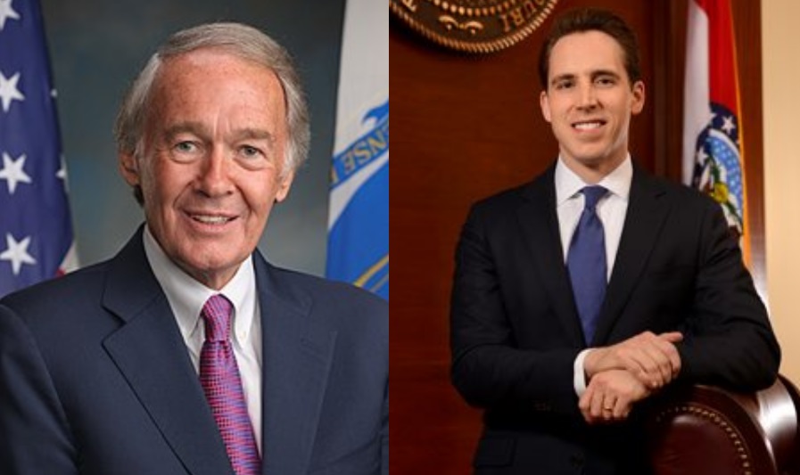 Senators Ed Markey and Josh Hawley
