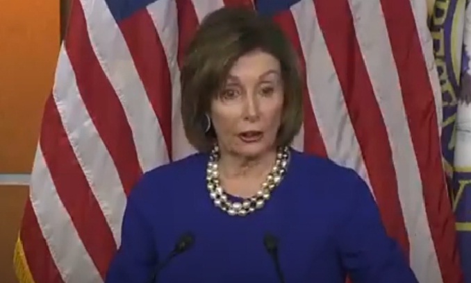 Pelosi says Trump is Off the Track of our Constitution and Values