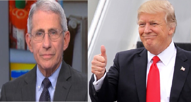 White House confirmed President Trump will not Fire Dr. Anthony Fauci
