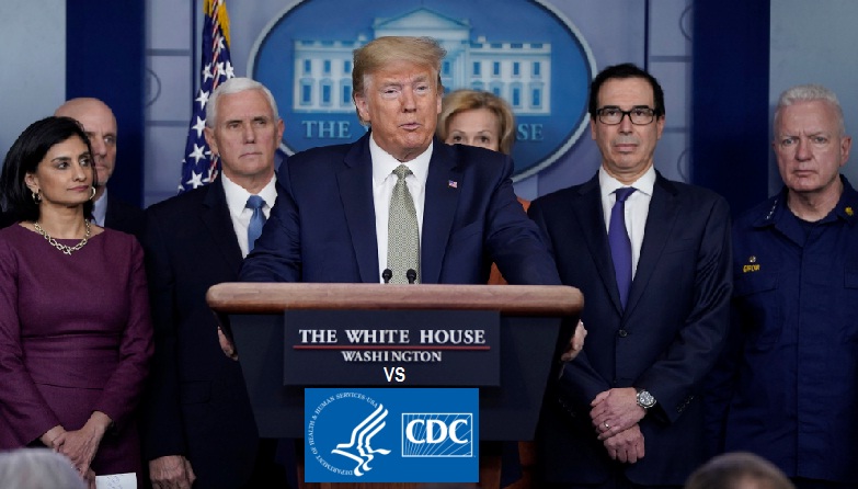 Did Trump administration ignored CDC guidance with not offering an ease in restrictions